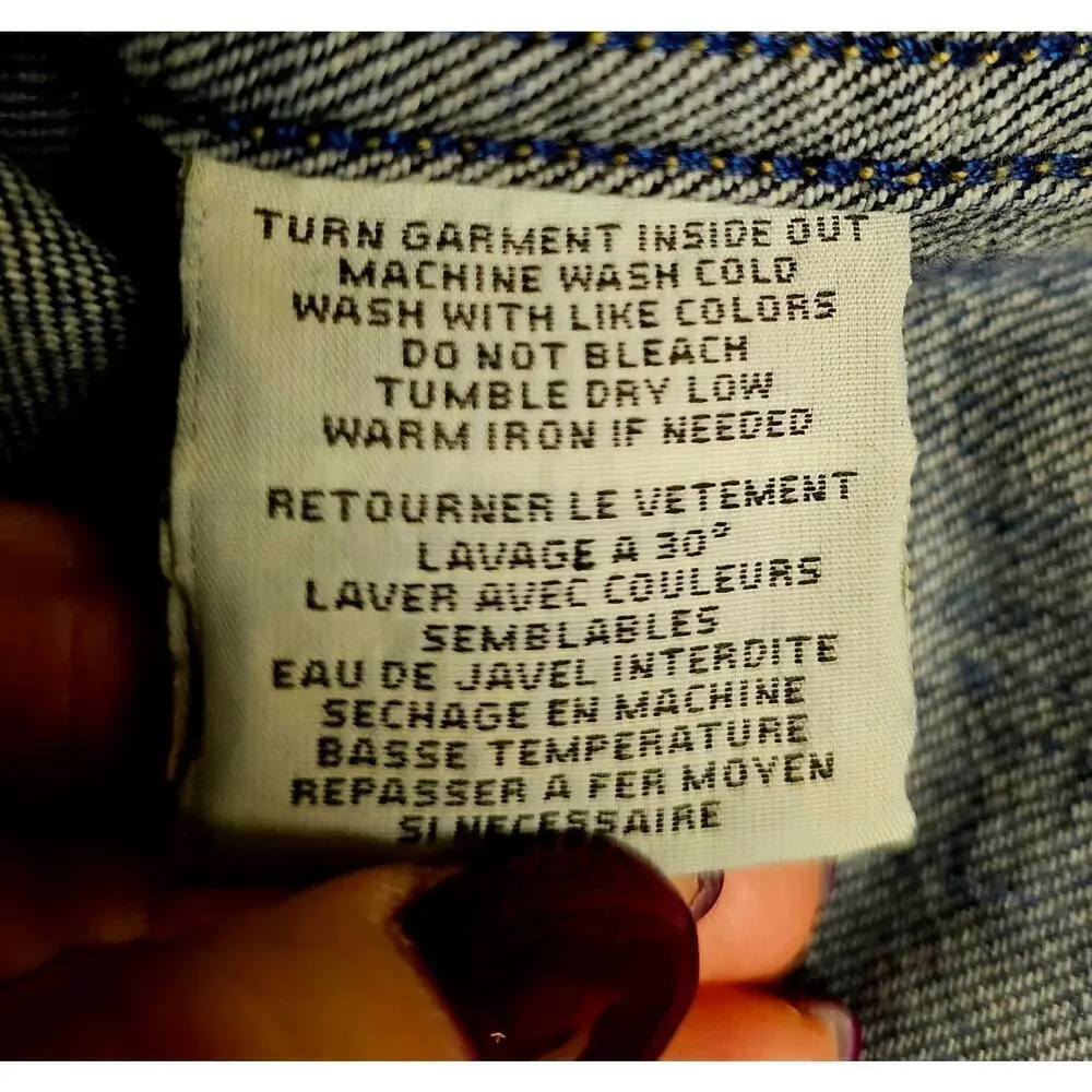 Denim and Supply Ralph Lauren Vintage Truckers‎ XS jean Jacket. Heavy distressed